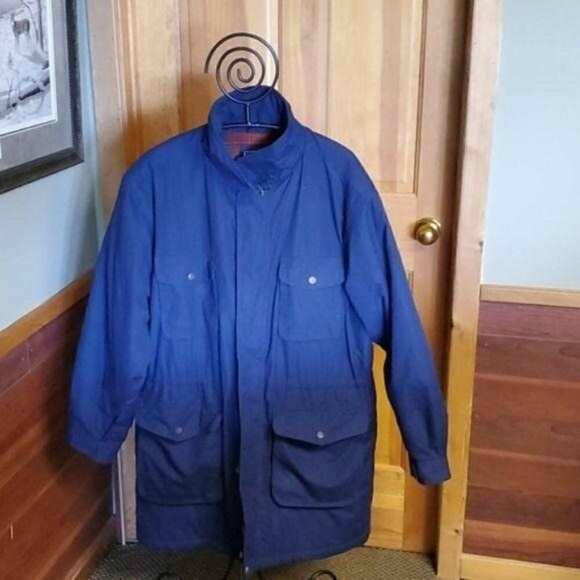 Lands' End Thinsulate Wool Lined Zippered Cinched Sz. L Jacket w Pockets - Picture 1 of 11